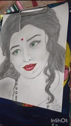 paro drawing #subhangiart #artandcraft #sketch #drawing #devdas#paro #AishwaryaRai