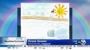 I LOVE the cotton ball clouds, from Grace, our ABC 7 Chicago Weather Sketcher of the Day, who attends Rogus School. | Tracy Butler