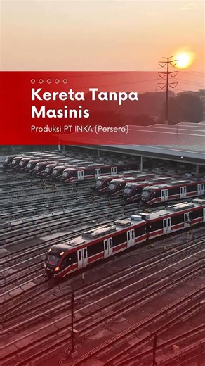 PT INKA (Persero) on Instagram: "Naik kereta tanpa masinis? Dibangun dengan presisi tinggi dan teknologi modern, LRT Jabodebek menjadi bukti nyata kemampuan manufaktur bangsa. Teknologi CBTC GoA 3 memungkinkan LRT Jabodeebek untuk dapat beroperasi tanpa masinis. Keren yah? Ikuti terus informasi terkini tentang produk-produk PT INKA (Persero) di media sosial resmi kami! #LRTINKA #LRTJabodebek #INKAMendunia #commitedtoexcellence"