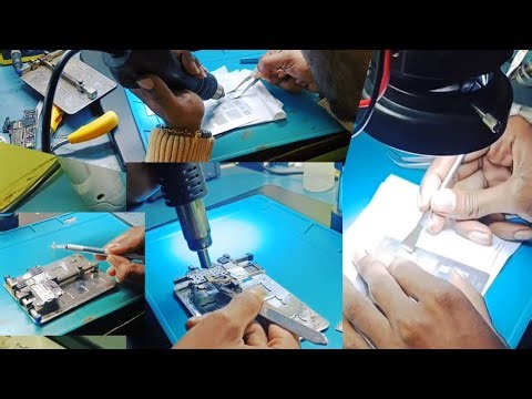 Mobile phone charging ic changing|| pcb shield Removing technique step by step