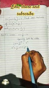 finding out the value of x^2+1/x^2#mathsclass8thchapter6exercise6D#rsaggarwal