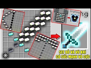 CÁCH CHẾ TẠO SET ĐỒ VÀ VŨ KHÍ CÓ SỨC MẠNH VÔ CỰC ** NOOB PHÁ HỦY BỘ ĐỒ BEDROCK BẰNG MỘT MŨI TÊN