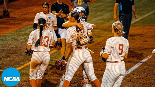 Texas rallies in 10th inning to force game 3 in softball super regionals