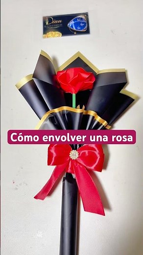 How to wrap a rose #paper #eternalroses #diy