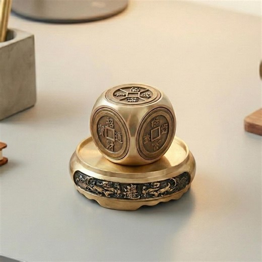 Handmade Brass Fidget Spinner, Rotating Cube Desk Toy, Heavy Metal Stress Relief, Feng Shui Good Luck Charm, Unique Gift for Him Her, Office - Etsy Canada