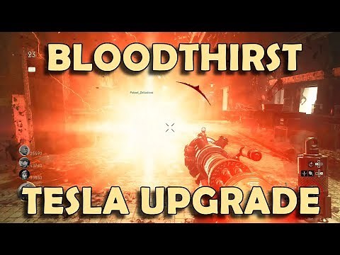 Call of Duty WW2 Zombies - BLOODTHIRST Tesla Gun Upgrade / Variant Guide