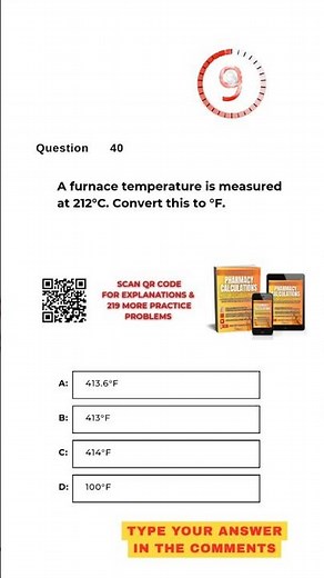 Pharmacy Calculation Questions & Answers: Question #40!