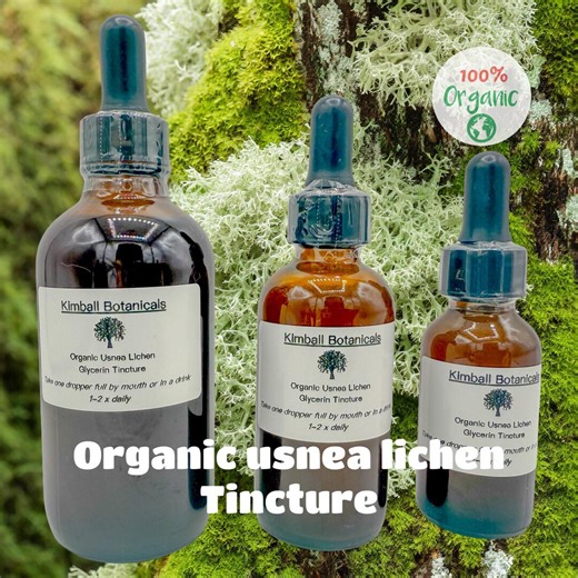 Organic Usnea Lichen Glycerin Tincture: Wild Harvested, Double Extracted - Etsy