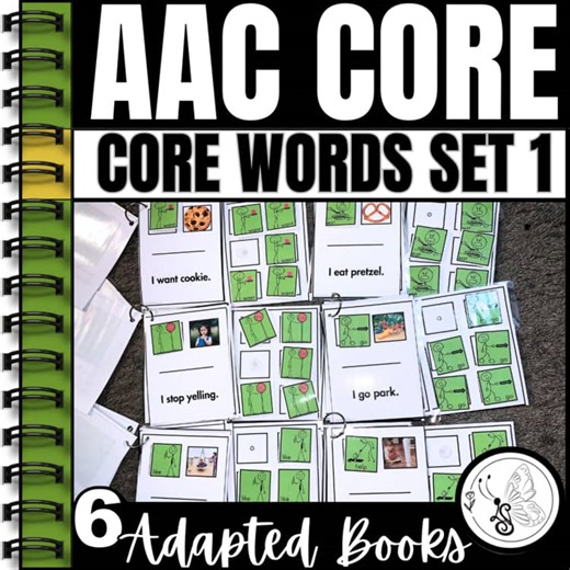 AAC Core Vocabulary Activities Bundle | Adapted Books Special Education