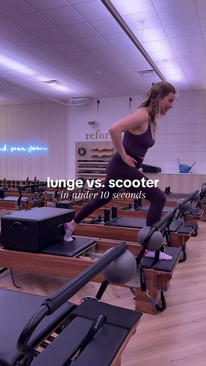 Lunge vs Scooter: Pilates Reformer Techniques Explained