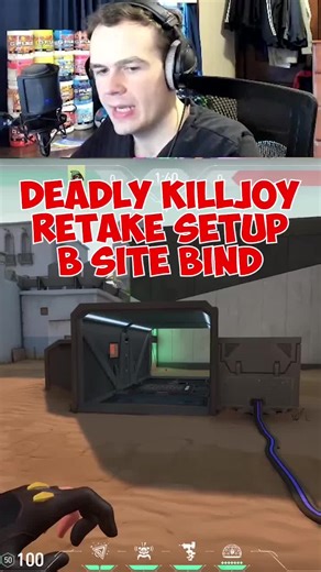 Ultimate Killjoy Retake Setup for B Site on Bind with KJ!