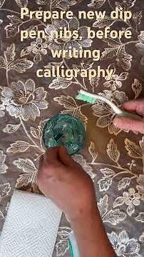 Copperplate-Calligraphy How to prepare nibs. #calligraphy #art #handwriting #lettering #tutorial