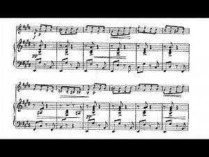 César Cui - Kaleidoscope for Violin and Piano, Op. 50 (1893) [Score-Video]