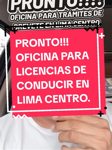 PRONTO! Oficina de atención al público para evaluación y trámites para las licencias de conducir en Lima Centro, en av. Grau...que les parece esa zona? #mml #licenciasdeconducir #brevetesperu #taxi #taxista