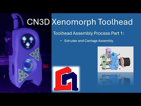 CN3D Xenomorph Extruder and X Carriage Assembly