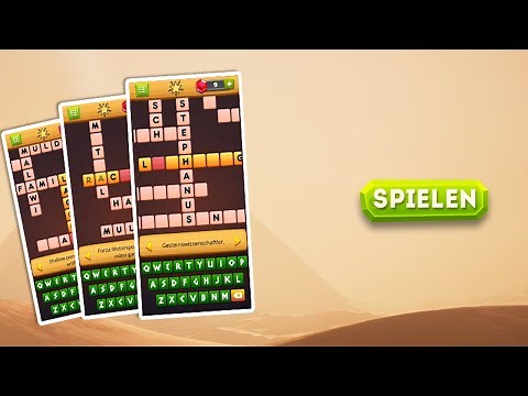 Kreuzworträtsel spiele - deutsch Rätsel, die darauf abzielen, Wörter zu erraten