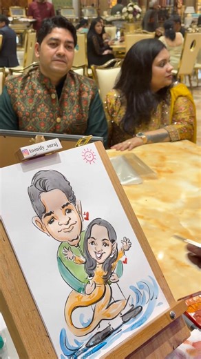 Live Caricature Artist Shocking Guests at Corporate Event 😱🎨