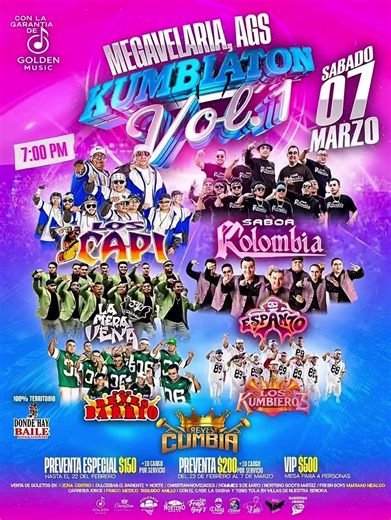 ¡Faltan 4 Días para el Kumbiaton! 😎🔥 ¿Quien Quiere Ir? 🤩🎟️🎟️ #aguascalientes