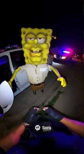 Bodycam footage of spongebob being arrested again