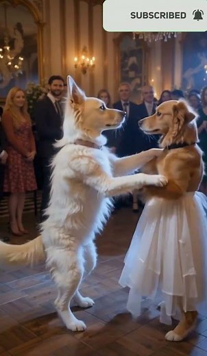 🐶 Dog Dance with Bride at Wedding Fun & Cute Moments 💍✨ # #dog# #funnydog #dance