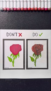 Step by step guide to drawing a realistic rose
