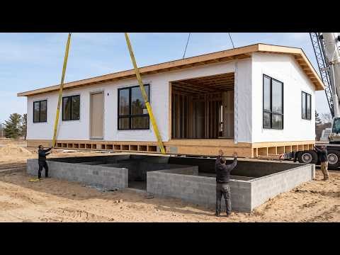 This man is building a modular home in just two weeks using a system he developed!