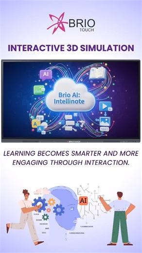 Where intelligence meets interaction. BrioTouch Interactive 3D Simulations powered by Brio AI Intellinote make learning smarter, more engaging, and deeply immersive. Transform classrooms into dynamic learning spaces where concepts come alive through innovation and interaction. #BrioTouch #InteractiveLearning #3DSimulation #AIinEducation #edtechsolutions | Brio Interactive Technologies Limited