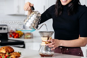 Pour Over Gooseneck Coffee Kettle with Thermometer