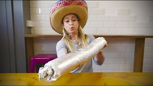 I visited Guapo's Fresh Mexican Takeaway in Derry, Northern Ireland to face off against the biggest takeaway burrito AND biggest burrito challenge in Ireland! | Katina Eats Kilos