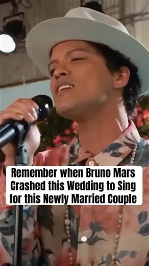 Bruno Mars SINGS at Wedding!!