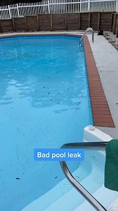 Cracked fiberglass step 😳💦 #leakdetection #poolleak #waterleak #swimmingpool #theleakguy #fyp #foryo | Chris Miller