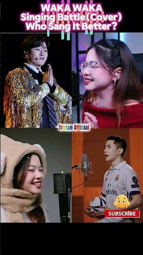 Waka Waka Shakira – Singing Battle (Cover) Who Sang It Better 👍🏻 #wakawaka #shakira #trending #cover