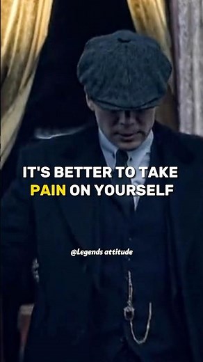 IT'S BETTER TO TAKE PAIN 😈🔥~ Thomas Shelby 🔥~ Attitude status 🔥~ Peaky blinders whatsApp status