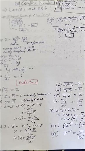 complex number all formulas
