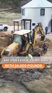 We Pulled a 25,000lb Tractor #tractor #mechanics #salvage | Fab Rats