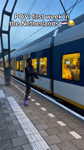 First week in the Netherlands 😂🇳🇱 #netherlands #nederland #train #fyp #holland