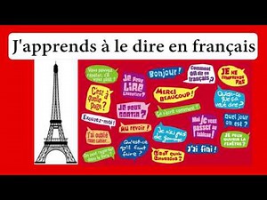 J'apprends à le dire en français - A1/A2 | Dialogues en français | I'm learning to say it in French