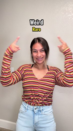 Learn how to sign “weird” in ASL & LSM #signlanguage #asl #lsm #fyp