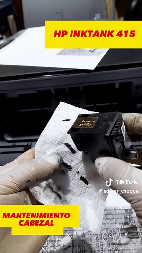 Cómo destapar el cabezal de la HP Ink Tank 415
