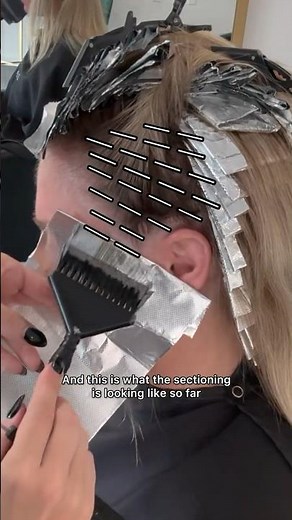 Full Foil Sectioning Technique using Joico Blonde Life SilverLight Lightener