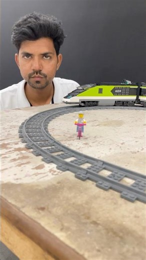 Lego High Speed Passenger Train One School Boy Cycle