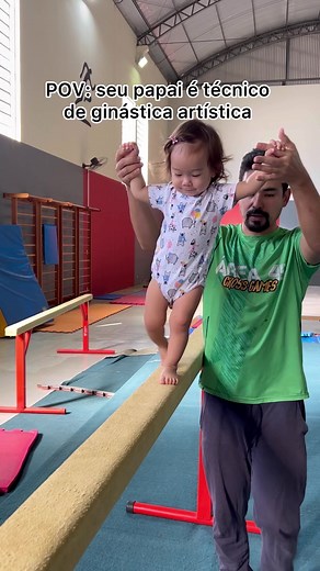 Mini ginasta #ginastica #ginasticaartistica #olimpiadas #paris2024 #bebe #rebecaandrade #fyp #foryou #foryoupage #viral #paternidade