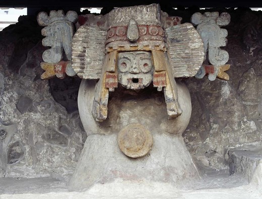 Tlaloc the Aztec God of Rain and Fertility