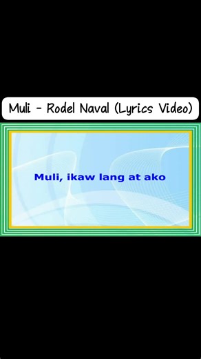 Muli - Rodel Naval (Lyrics Video) | BOSS RUDZ 2.0