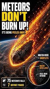 What Happens When Meteors Enter Earth's Atmosphere #science #meteorite