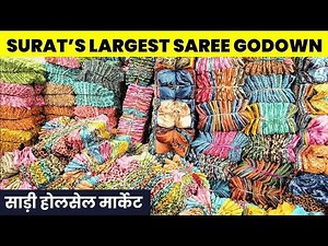 मार्केट की डिमांडिंग साड़िया फैक्ट्री से | Saree wholesale market | Saree manufacturer in surat