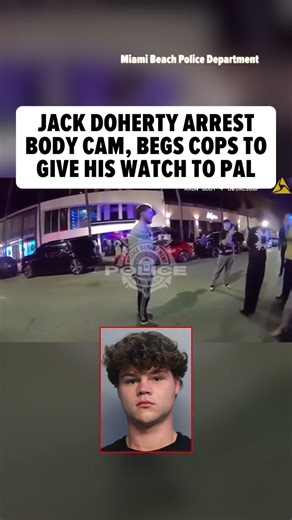 Jack Doherty was more worried about his bling than he was about heading down to the local jail ... begging cops to let him give his watch to a friend while they were slapping cuffs on him. 🎥 Miami Beach Police Department | TMZ