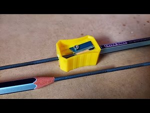 How to make a long lead pencil with a sharpener.