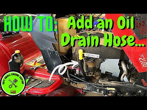 How To Replace the Drain Plug with an Oil Drain Hose
