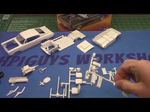 1967 Dodge 426 Hemi Charger Street Machine 1/25 Scale Model Kit Build How To Assemble Decal Paint